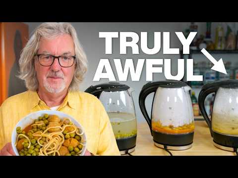 James May attempts to cook an entire meal in a kettle