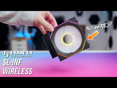 Say Goodbye to Cables! Lian Li SL-INF Wireless Fans in Action!