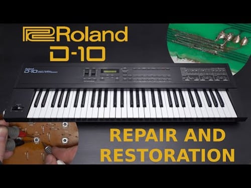 Vintage synth restoration - Roland D-10 from 1988