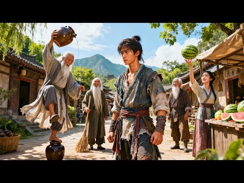 Kung Fu Movie! A loser enters a hidden village of masters, climbs to the peak of martial arts world