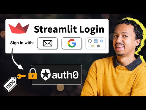 Native Google & Email Authentication in Streamlit | ft. Auth0