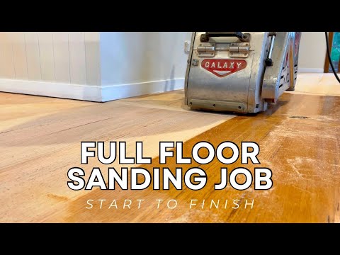Full Floor Sanding Job | Start to Finish | Hardwood Floor Refinishing | Machine ASMR