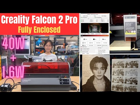 Creality Falcon 2 Pro 40W fully enclosed laser engraver