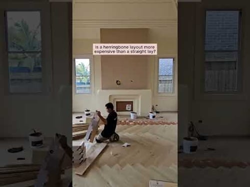 Herringbone: the flooring glow-up we can’t resist! 😍 But is it pricier than a straight lay? The