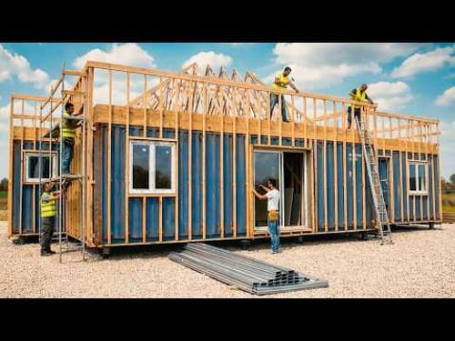 He Built a Luxury Container Home Using This Secret Foundation Technique -By @JulienMalara