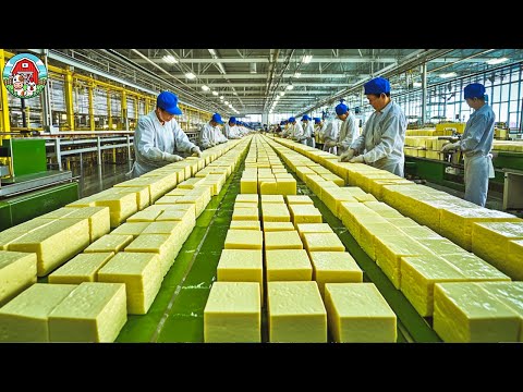 How TOFU Is Made By Chinese In Modern Factories | Fresh TOFU Processing In Factory - Food Production