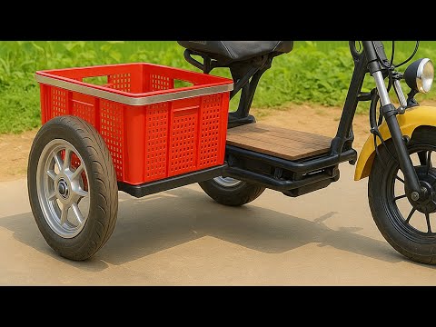 From an accident, he came up with the great idea of attaching a Shopping Basket to an old Bicycle.