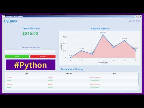 Banking Python Project - Complete Banking App Project Using Tkinter And Matplotlib With Source Code