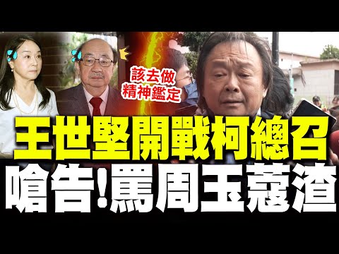 【全程字幕】"叛黨就退出政治"王世堅正式開戰! 酸柯建銘"該去做精神鑑定" 嗆告周玉蔻"國家不該有這些渣渣"