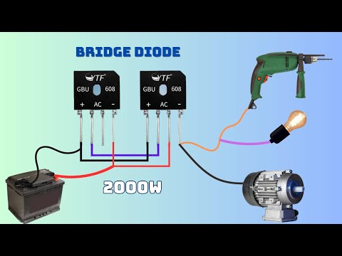 How to turn the BRIDGE DIODE into a powerful 220V INVERTER?