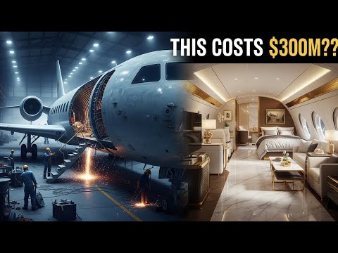 You Won’t Believe How Billionaire Luxury Jets Are Built — From Bare Frame to Flying Palace