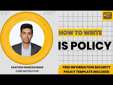 How to write an Information Security Policy inline with ISO 27001