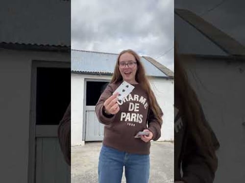 Cool countryside conjuring 🔮 #magic #womeninstem #ireland #countryside #irish #magician #card