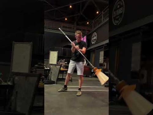 Chris Rochelle's Cowboy Pumpkin Ghost 🤠👻 #glass #satisfying #asmr #hotglass #corningmuseumofglass