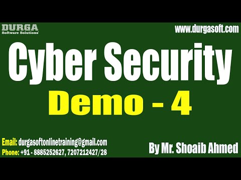 Cyber Security tutorials || Demo - 4 || by Mr. Shoaib Ahmed On 18-12-2025 @8:30AM (IST)