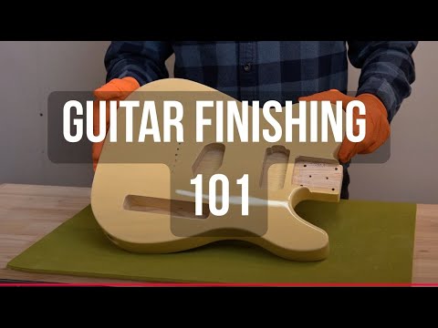 How to Finish a Guitar with Nitrocellulose Lacquer Aerosols - Oxford Guitar Supply