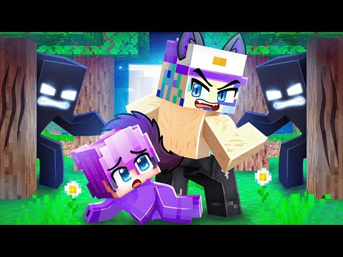 The ALPHA WOLF saved Baby Dash in Minecraft!