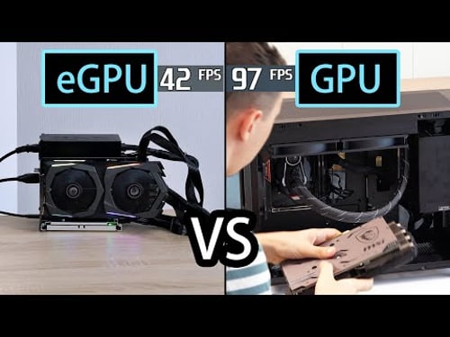 How much performance do we lose by connecting an eGPU with a Thunderbolt port? RTX 4090