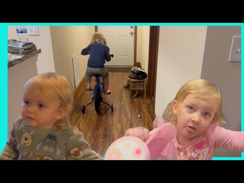 Milo, Indy, Isla, and Lucy New BIKE Assembly and Try Those Bad Boys Out !!!!!!!