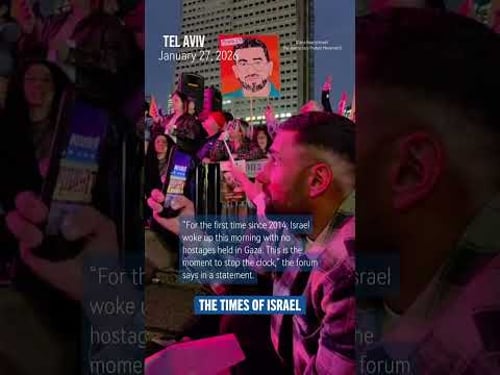 After 844 days, Hostages Families Forum stops iconic clock