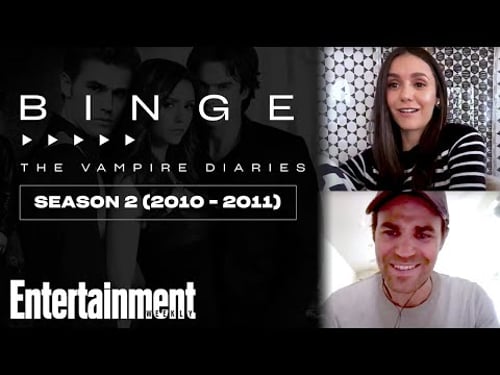 Nina Dobrev & Paul Wesley Break Down 'Vampire Diaries' Season 2 | EW's Binge | Entertainment Weekly
