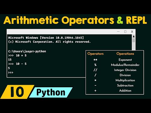 Understanding Arithmetic Operators through REPL in Python