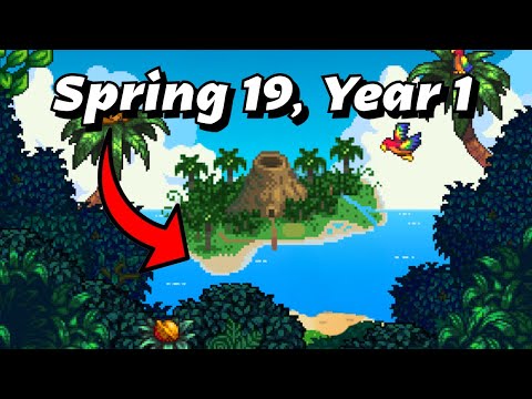How I Reached Ginger Island in Stardew Valley in ONLY 19 Days!