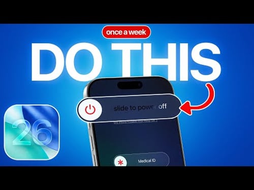 iOS 26 - DO THIS Once a Week on iPhone (Here’s Why)