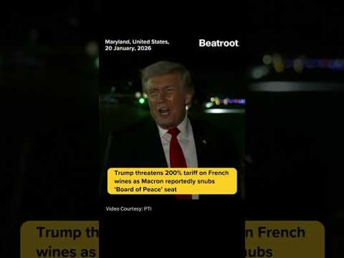 Trump threatens 200% tariff on French wines as Macron reportedly snubs ‘Board of Peace’ seat #shorts