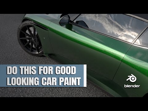 How To Make Realistic Car Paint | Blender Tutorial