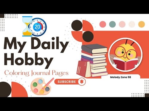 My Daily Hobby: Coloring Journal Pages in 26 :48'