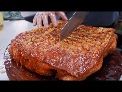 Tasty!Crispy Roast Pork Belly, Crispy Pork Skins Making / 酥脆爆皮!脆皮燒肉製作