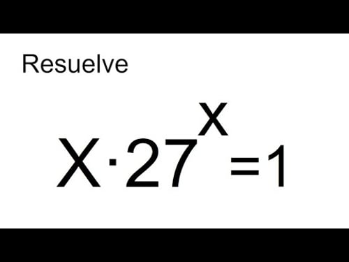 ¿SABES RESOLVER ESTA ECUACIÓN EXPONENCIAL? Matemáticas Básicas