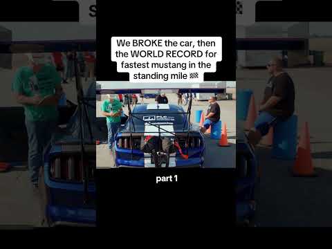 Arkansas Mile May 2025 Fastest Mustang in the standingmile! #racing #arkansasmile #ECTA #worldrecord