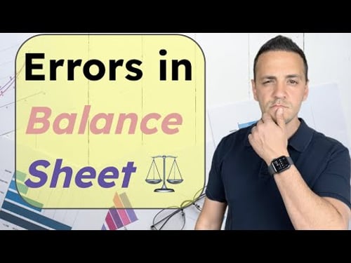 Common Balance Sheet Mistakes