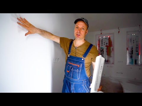 Painting the walls and ceiling in the apartment. I show you the whole process. Renovation in a New B