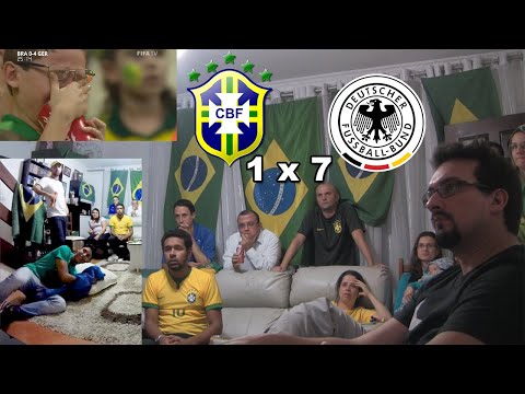 Brasil 1 x 7 Alemanha - reação da galera - "melhores" momentos