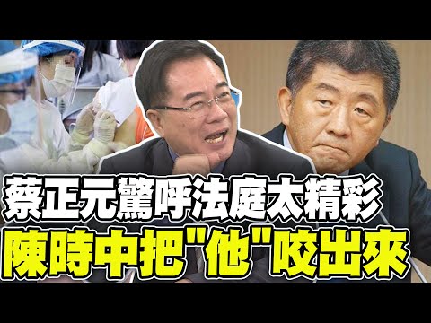 謝謝吳子嘉! 蔡正元驚呼BNT法庭大戲太精彩 陳時中憤而咬"這個人"出來