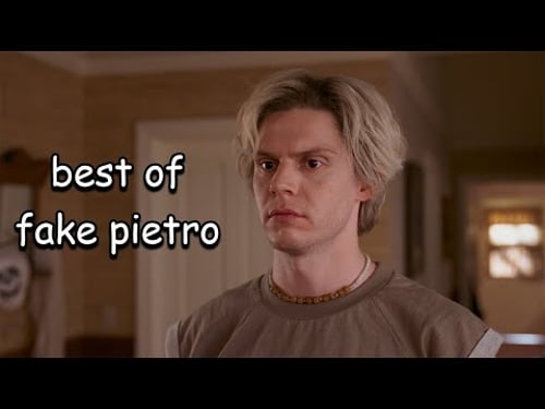 fake pietro being iconic for 1 minute and 35 seconds straight