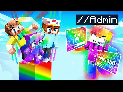 Using ADMIN COMMANDS on an OP RAINBOW One Block!