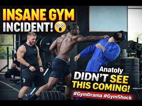Brutal hit in the gym 😳 Anatoly didn’t see this coming#GymDrama #GymShock #Anatoly