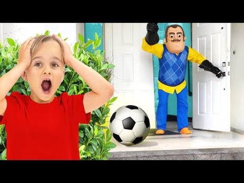 أطفال يحاولون تكوين صداقات مع جيرانهم - قصص مضحكة مع كريس