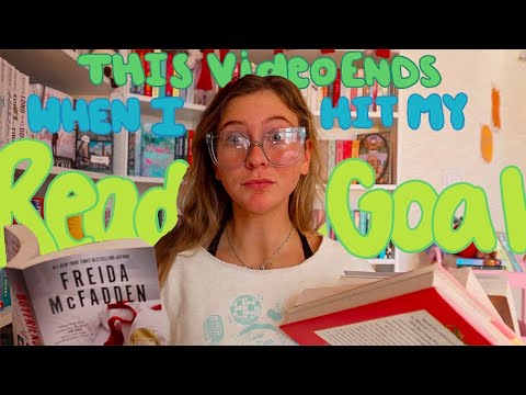 This video ends when I hit my reading goal *125 books* 📖🌟