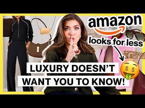 AMAZON ✨Looks for Less✨ that LUXURY BRANDS Don't Want You To Know About 🤫 #AmazonHaul #AmazonFinds