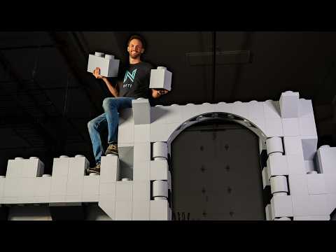 What if Lego-Style Bricks Were the Size of Real Bricks?