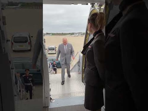 En route to begin #RoyalVisitFrance! 🇫🇷