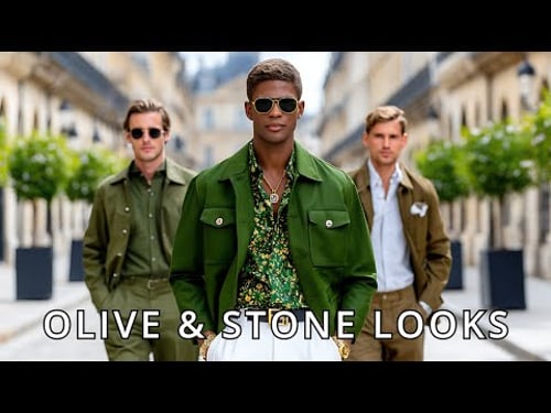 Ralph Lauren Inspired Spring Summer 2026 Men's Olive Drab & Stone | Rugged Modern Utility 🧥🌤️