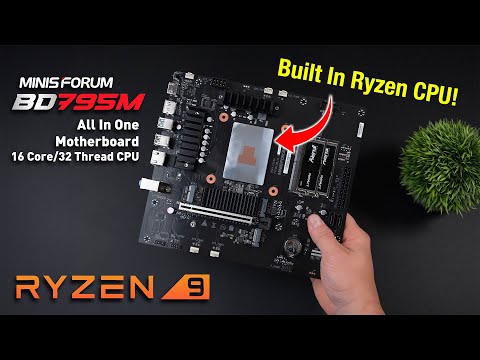 This AIO Motherborad Has A Powerful 16 Core CPU! BD795M Review