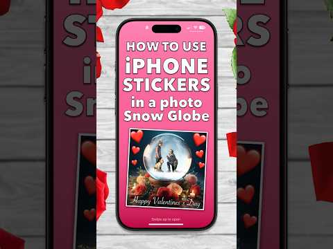 Valentine's Day iPhone Sticker Snow Globes #apple #sticker #snowglobe #iPhone