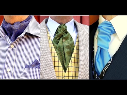 How to tie a Cravat, an Ascot and a Ruche Tie (Know the Difference and how to wear them!)